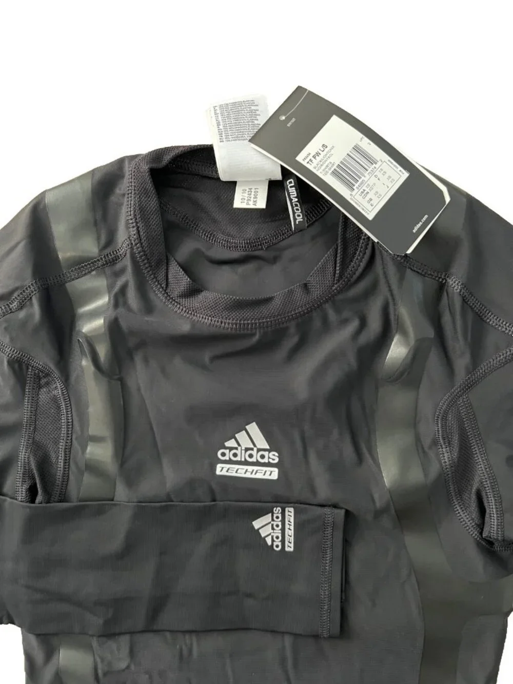 Adidas P92434 Techfit Powerweb Long Sleeve Top Black ( XS )
